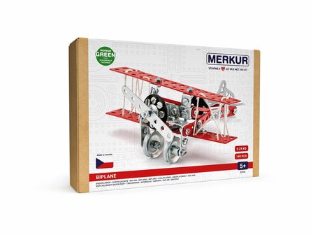 Merkur - Dubbeldekker - metalen constructieset - 149 onderdelen
