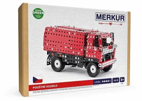 Merkur - Woestijn vrachtwagen - metalen constructieset - 788 onderdelen